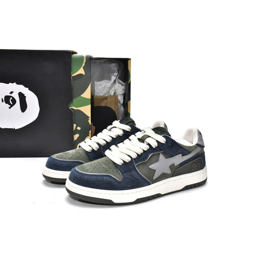 Bape Sneakers ' Blue Army'